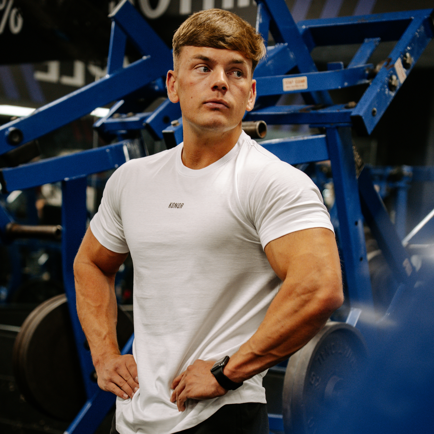 GYM FIT - WHITE RELENTLESS T SHIRT