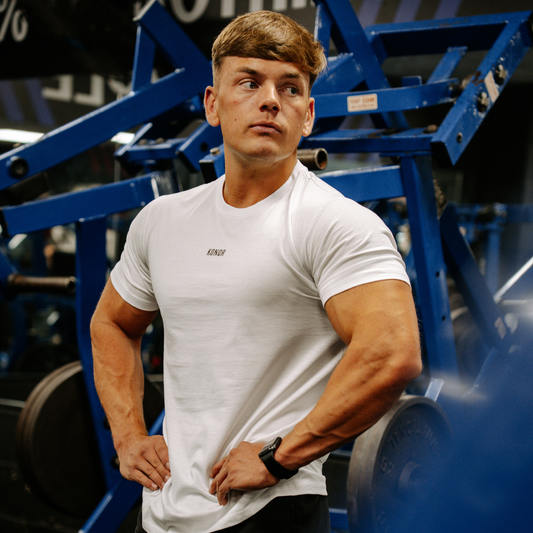 GYM FIT - WHITE RELENTLESS T SHIRT