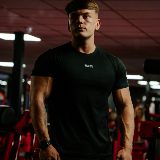 GYM FIT - BLACK RELENTLESS T SHIRT