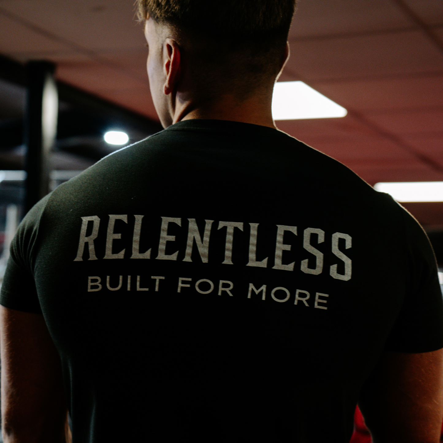 GYM FIT - BLACK RELENTLESS T SHIRT