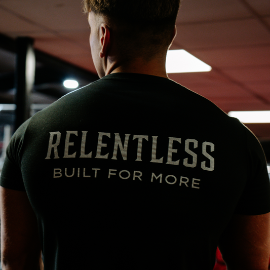 GYM FIT - BLACK RELENTLESS T SHIRT